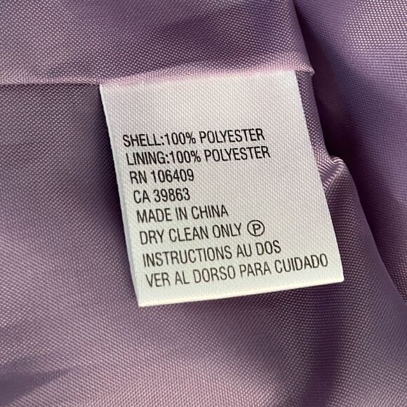 Tahari Blazer Jacket Size 10P 10 Petite Lavender - Picture 14 of 14